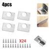 Hinge Repair Plate Stainless Steel Furniture Cupboard Mount Tool For Cabinet Lat