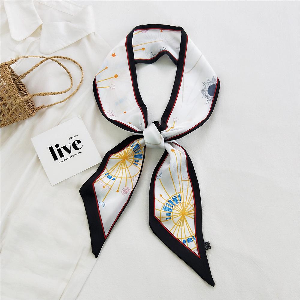 New Scarves Silk Scarves Women'S Spring And Autumn Season Long Decorative Professional Scarves Summer Thin Styles Paired With Shirts Stylish