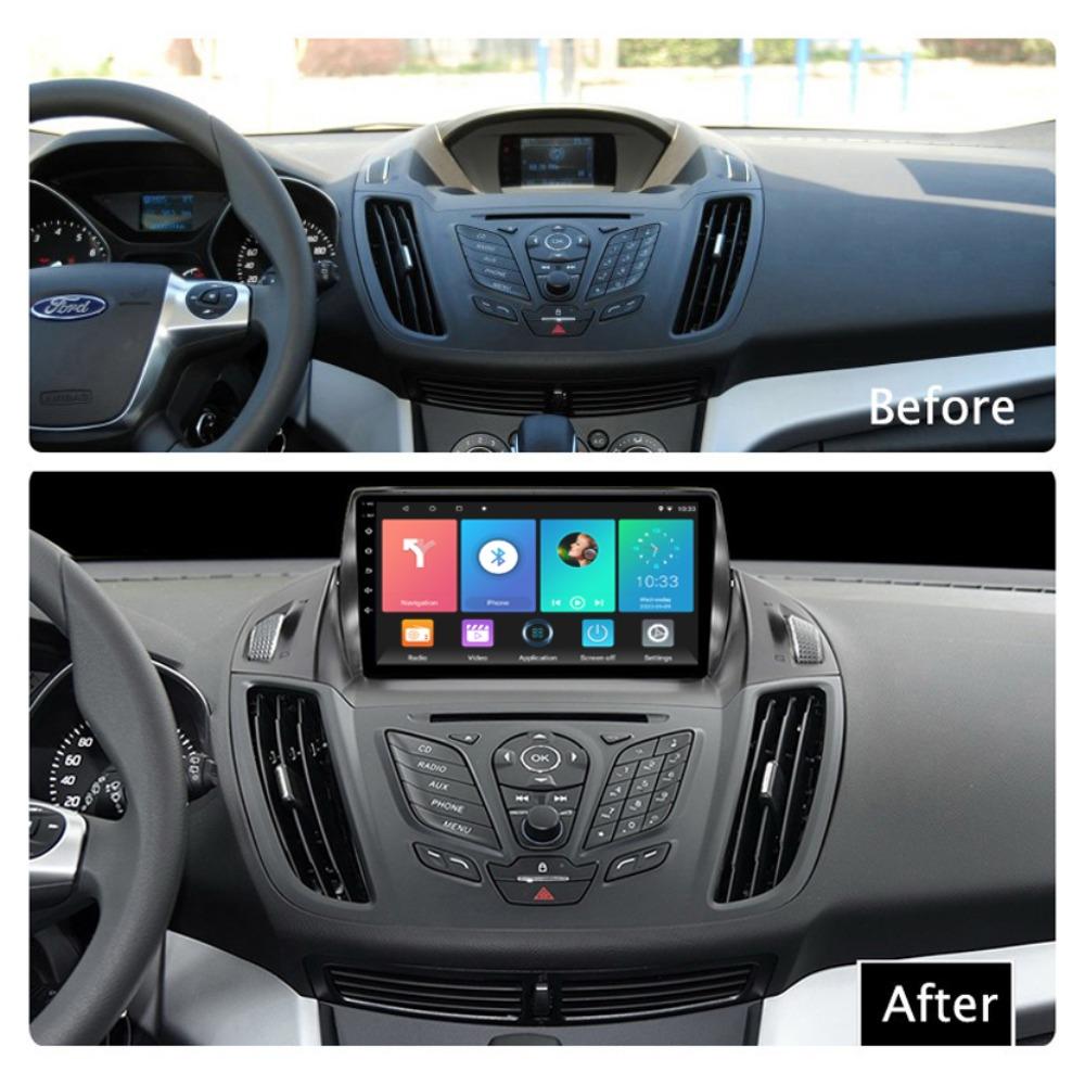 Автомобильное радио Android для Ford Kuga 2 Escape 3 2012-2019, мультимедийный проигрыватель, головное устройство, стерео, GPS-навигация, BT, WIFI 1+16 ГБ