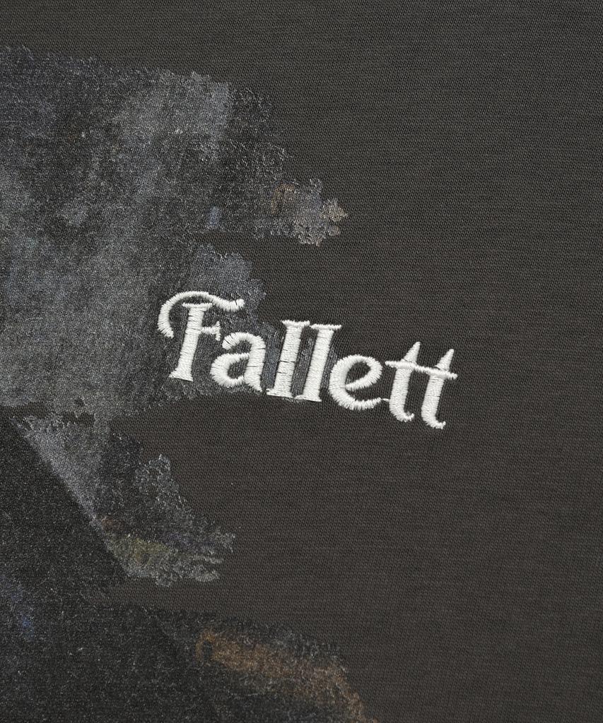 FALLETT [Палет X Национальная галерея] Футболка с коротким рукавом Пол Сезанн Угольный