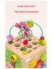 Wooden Educational Bead Maze Box: Early Development Toy for Infants & Toddlers