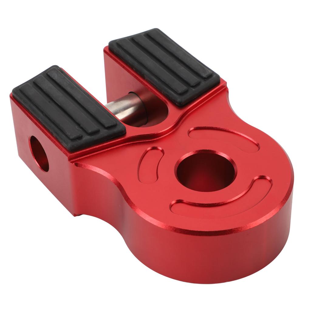Winch Shackle Mount 6061 Aluminum 30000 LB Capacity Universal Fit for ATVs UTVs SUVs Pickups Trucks Red