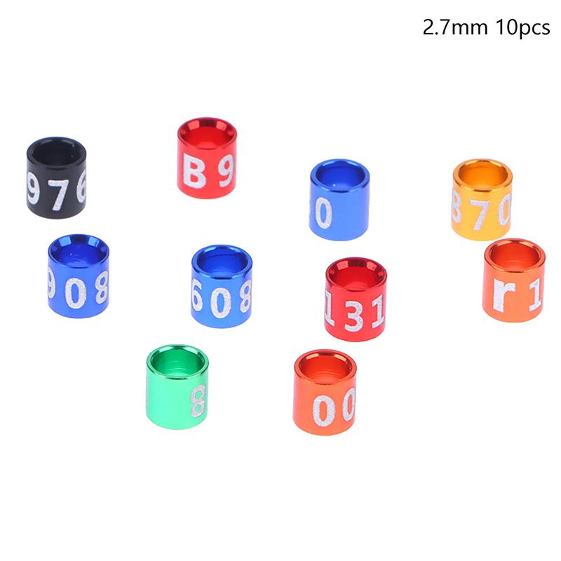 10 шт. сплава кольцо для ног птицы кольцо для ног голубей с пронумерованным инструментом для обучения полетам на открытом воздухе идентификационная этикетка для соревнований