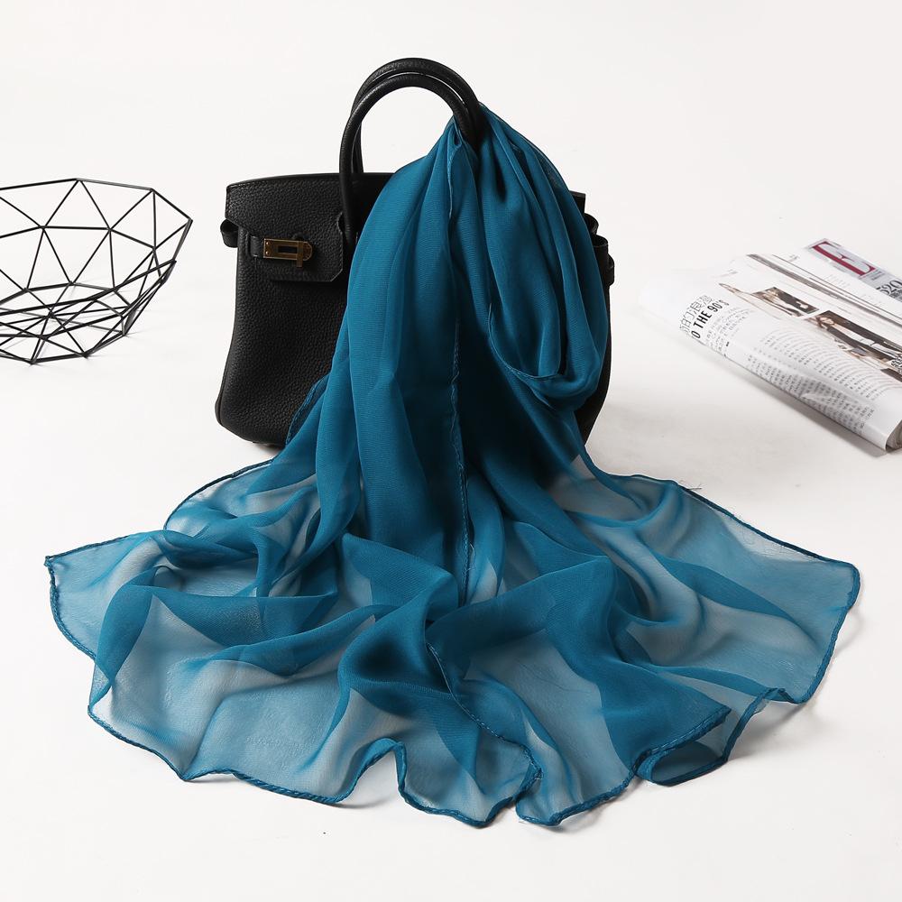 New Fashion Spring/Summer Women Solid Headband Beach Silk Scarf Shawls Female Long Wraps Panama Beach Sunscreen Hijab