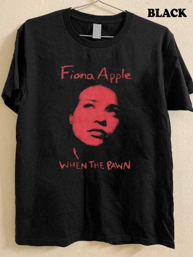 Fiona Apple when the pawn винтажная темно-серая футболка QT5689