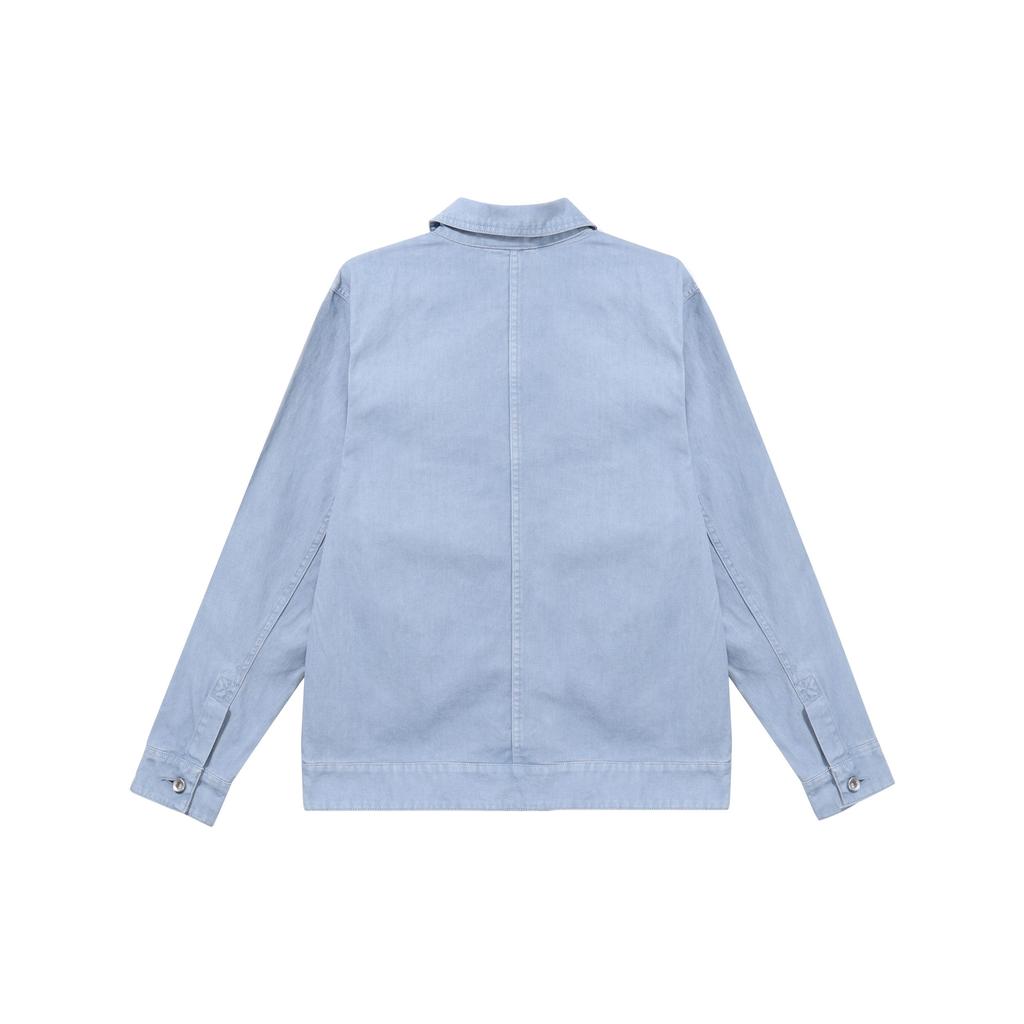 Jordan Essentials Solid Color Polo Casual Jacket Pushed Jacket Men Jackets Blue Grey FN4528-436