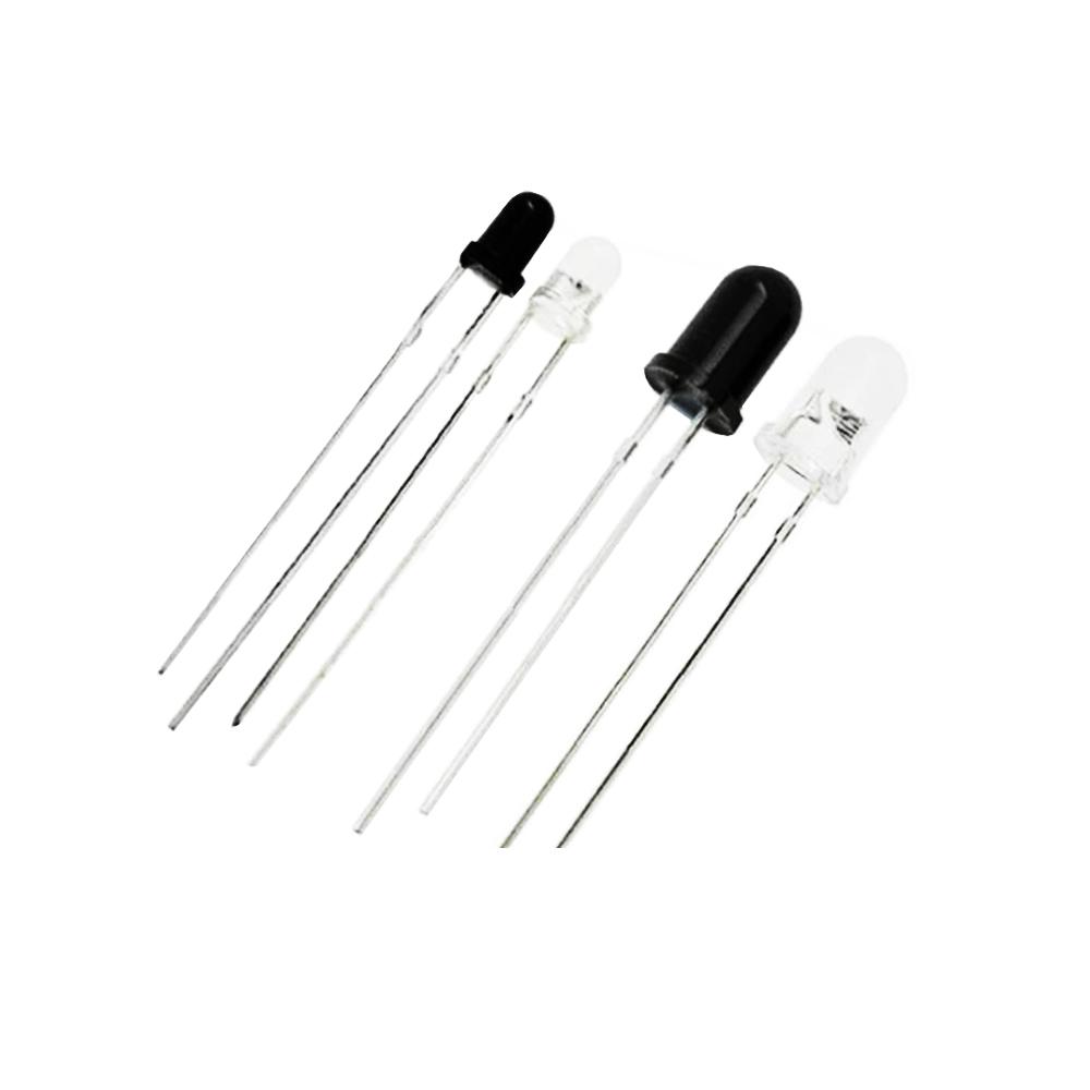200PCS 3mm 5mm 940nm LEDs Infrared Emitter and IR Receiver Diode 100 Pairs Light Emitting Receiving DIODES F3 F5