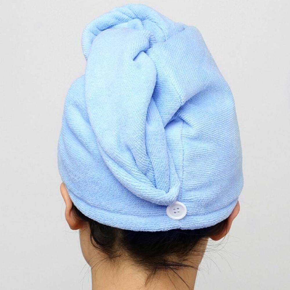 Women New Wrap Hat Spa Bathing Quick Dry Hair Microfiber Towel Turban