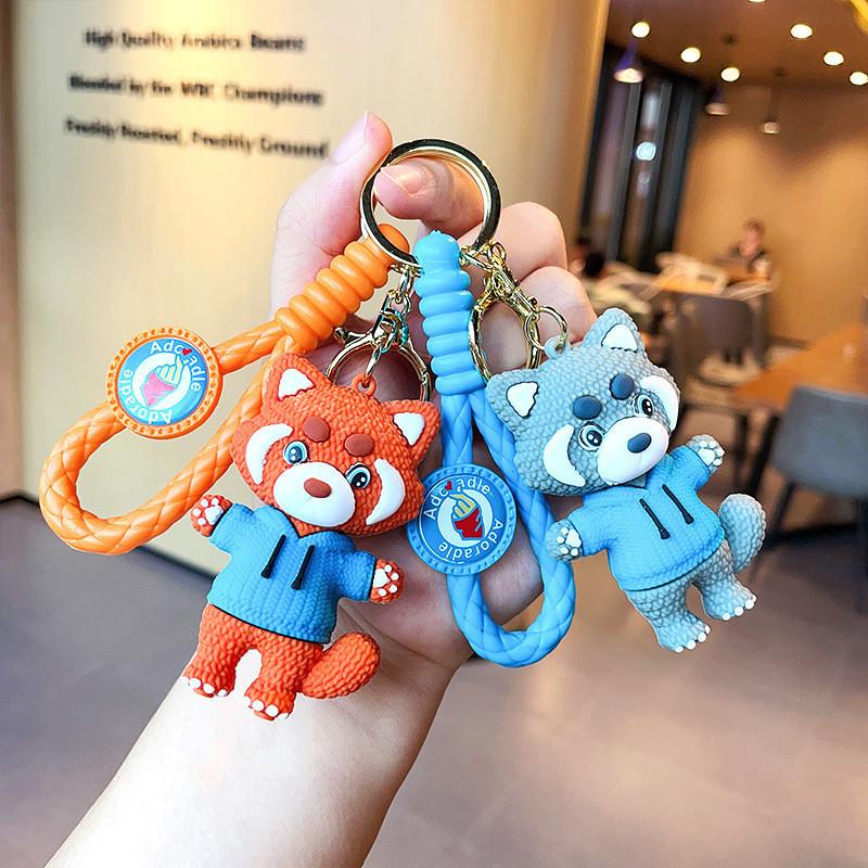 Adorable Raccoon Keychain With High-quality Silicone For Bags Cars And Keys