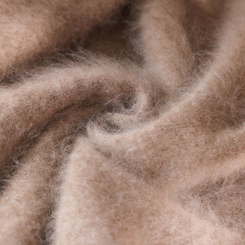 Женский кашемировый свитер Qinghe кашемир 100% кашемир пушистый теплый модный с начесом