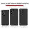 Совместимо с Samsung S25 Ultra: Ультратонкий чехол для телефона из полипропилена с узором из кевлара и углеродного волокна - Полная защита для S24 и S23