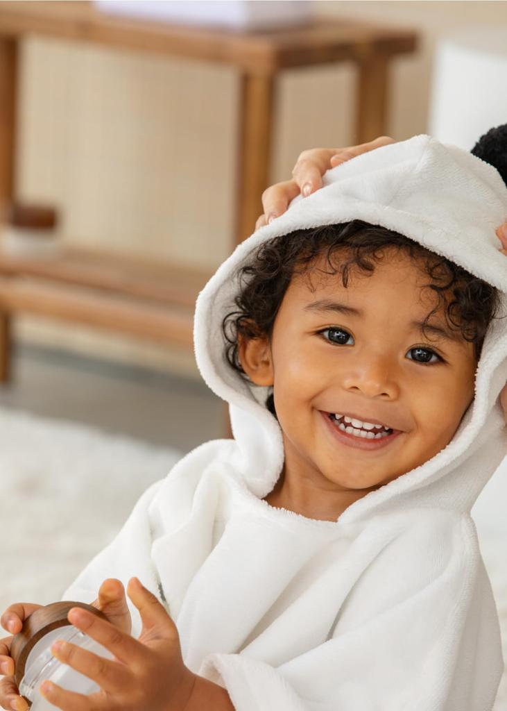 Konny Детское полотенце с капюшоном Предотвращает переохлаждение после купания Для купания с капюшоном Для младенцев от 0 до 3 лет (Конни) Сертифицировано Oeko-Tex, для купания, Мягкое, Впитывающее,