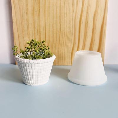 Корзина Керамика Силиконовая форма Цветочная корзина Чашка для свечи Гипсовая форма DIY Форма для заливки смолой