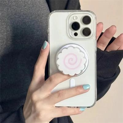 Корейские милые рыбные рулеты Чехол-подставка для телефона MagSafe для iPhone Samsung Складной держатель для беспроводной зарядки