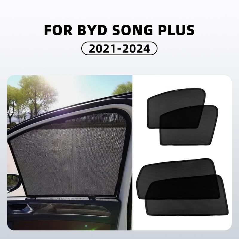 Для 2024 2025 2026 BYD Song Plus Seal U EV Магнитная сетка-шторка от солнца на боковые окна автомобиля Переднее лобовое стекло