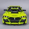 Новый MOC-165802 Зеленый Суперспортивный Автомобиль GT500 1:8 Моделей Строительных Блоков Кирпичики DIY Игрушки Сборка Подарок на День Рождения Рождество Для Детей