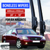 For Kia Magentis 2006-2016 Car Windshield Wiper U-type Soft Rubber Frameless Bracketless Car Wipers 24"+18"
