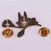 Cute Anime Cherry Blossom Cat Brooch Badge Gift