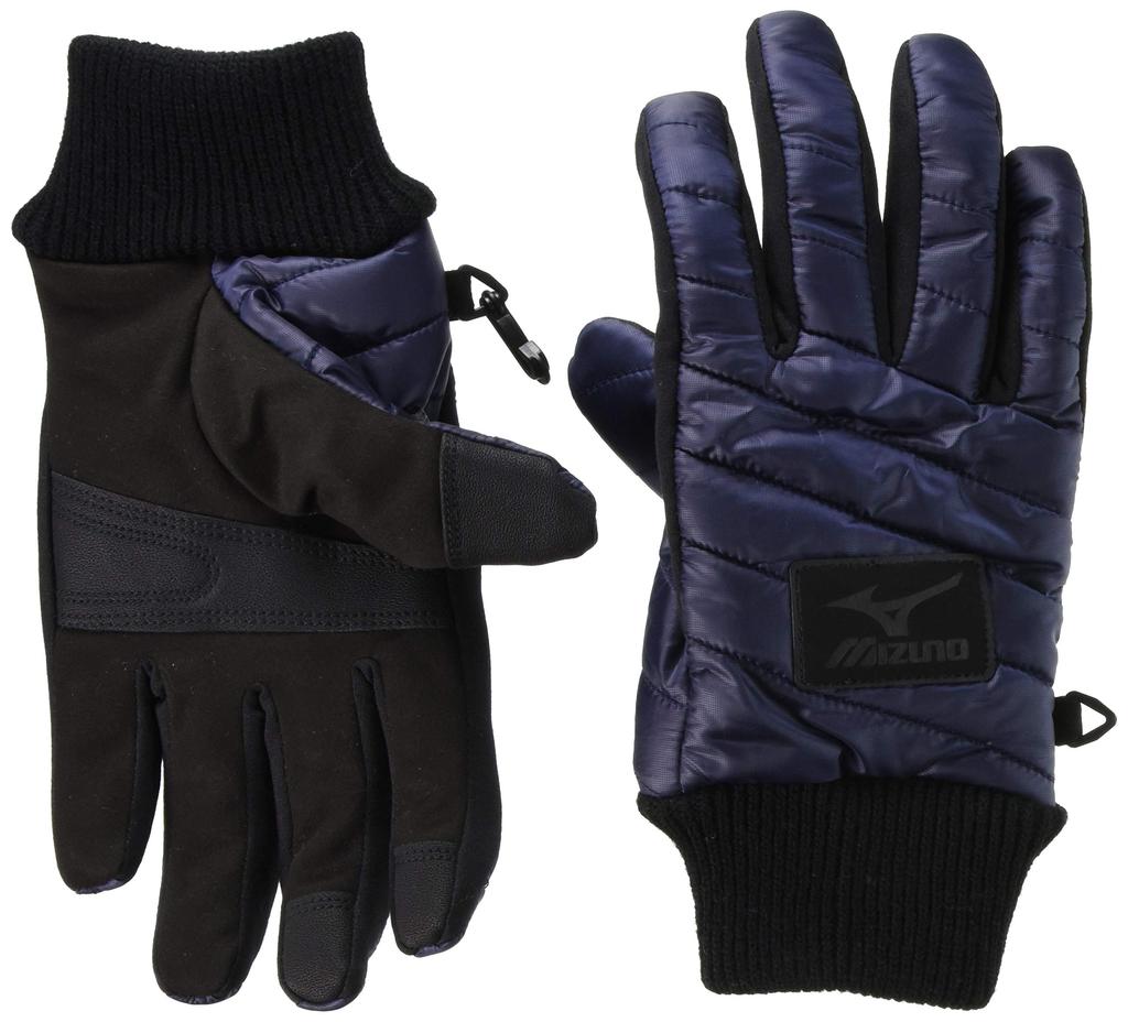 Mizuno Повседневная одежда Перчатки с утеплителем Breath Thermo C2JY0638 Мужские темно-синие, размер S (Японский размер маленький)