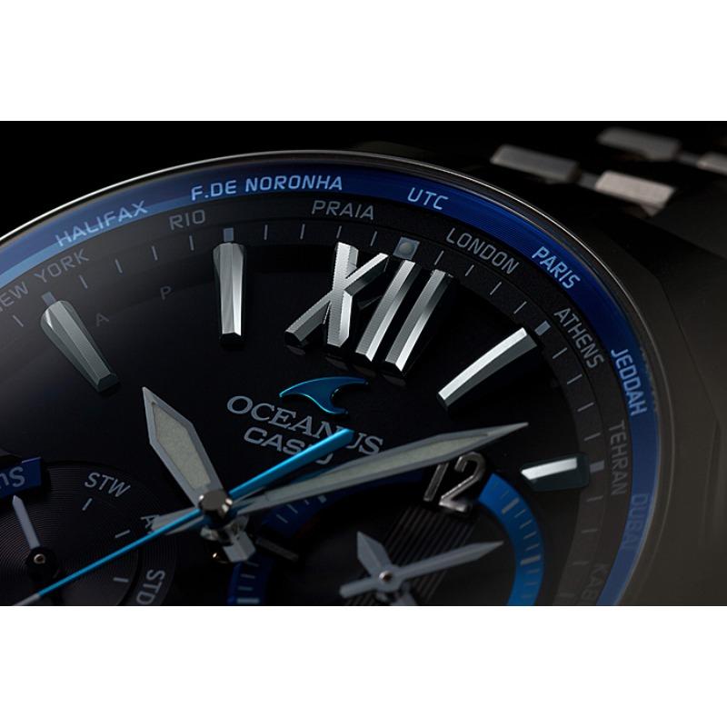 Casio Мужские аналоговые кварцевые часы OCW-S3400-1A с водозащитой 100 м