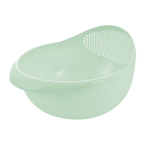 Корзина для мытья и слива риса Легкая Пищевой пластик Двухслойные дренажные отверстия Хранение овощей и фруктов Кухонная корзина