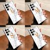 Чехол Ракушка Мраморный Фон Буквы Для Samsung Galaxy S25 S24 S23 Ultra S22 S21 Plus S20 Черный Мягкий Силиконовый Защитный Чехол