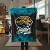 1Pc Jacksonville Jaguars Print Flannel Blanket, High quality Comfortable for All Seasons, Home Decor, Warmth and Comfort, Perfect for Gifts