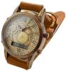 Часы японского производства Кварцевые цифровые Стимпанк размер окружности Ana-Digi (L (запястье 15~20см), Верблюд)