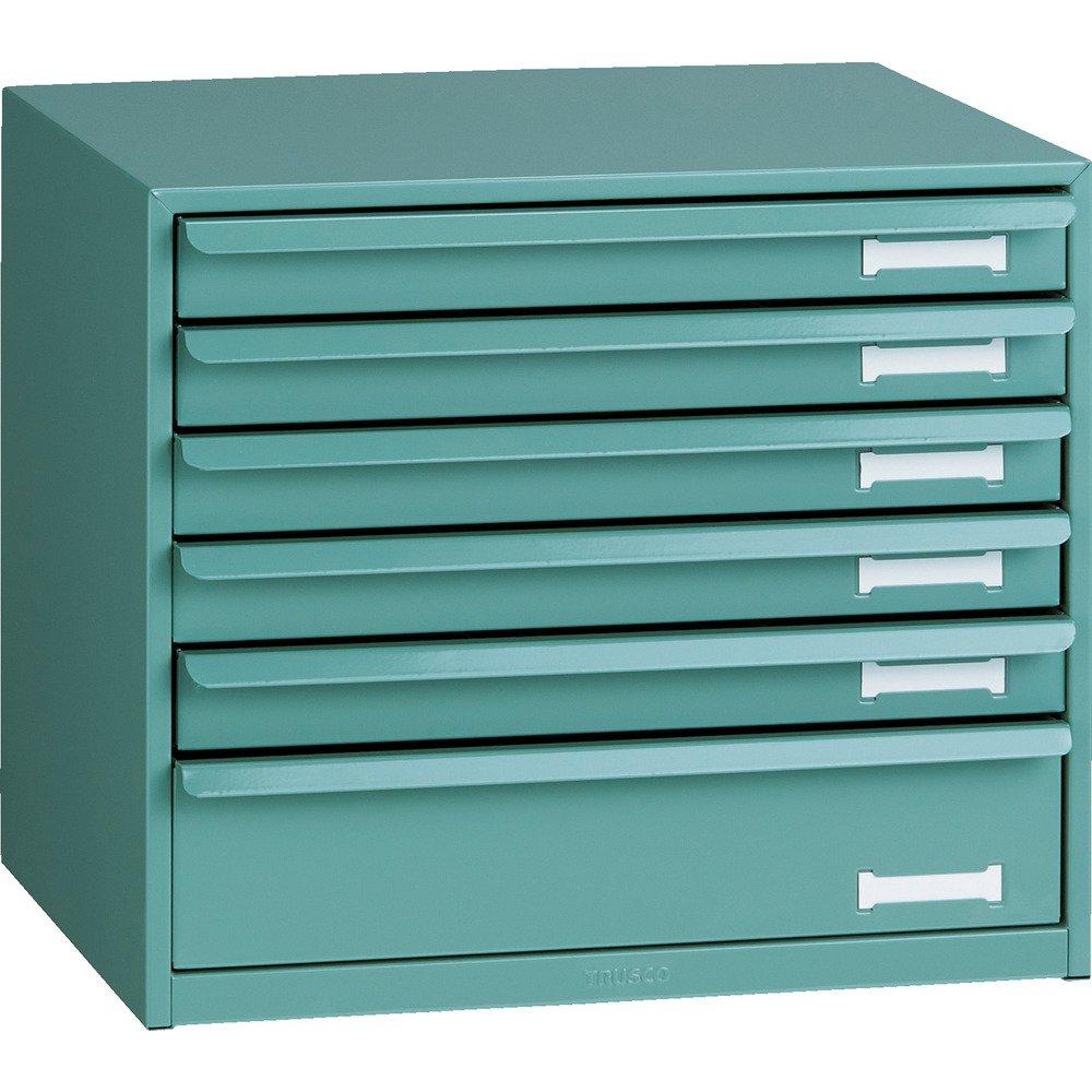 TRUSCO Настольный ящик для инструментов, широкий, 6 ярусов, 384X327XH327 DT-L1S5