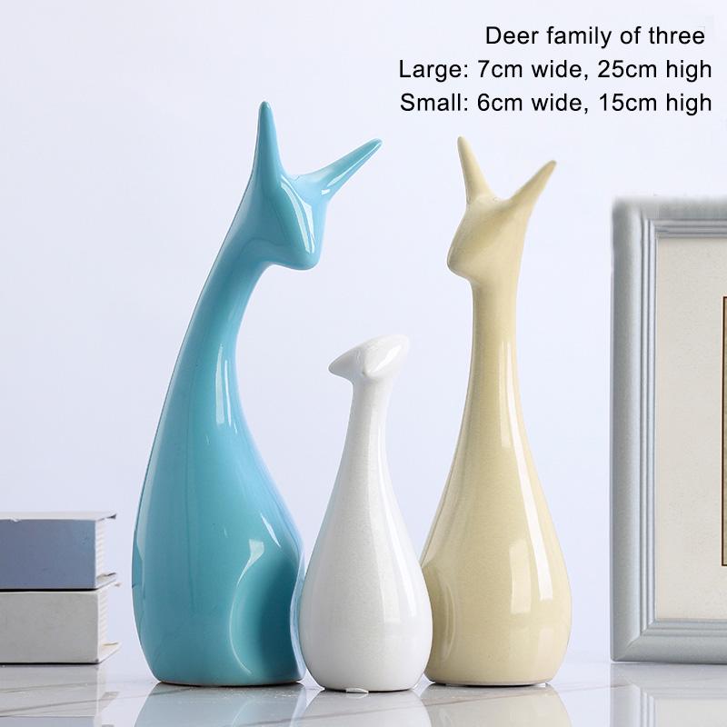 Керамическая фигурка животного, аксессуары для украшения дома, скандинавские ремесленные украшения, хороший выбор в подарок