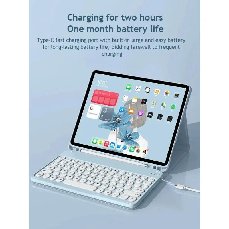 Для нового Xiaomi Redmi Pad 2 11 дюймов 2025 Bluetooth-клавиатура-чехол для Mi Redmi Pad 2 2025 Чехол-клавиатура с тачпадом Funda