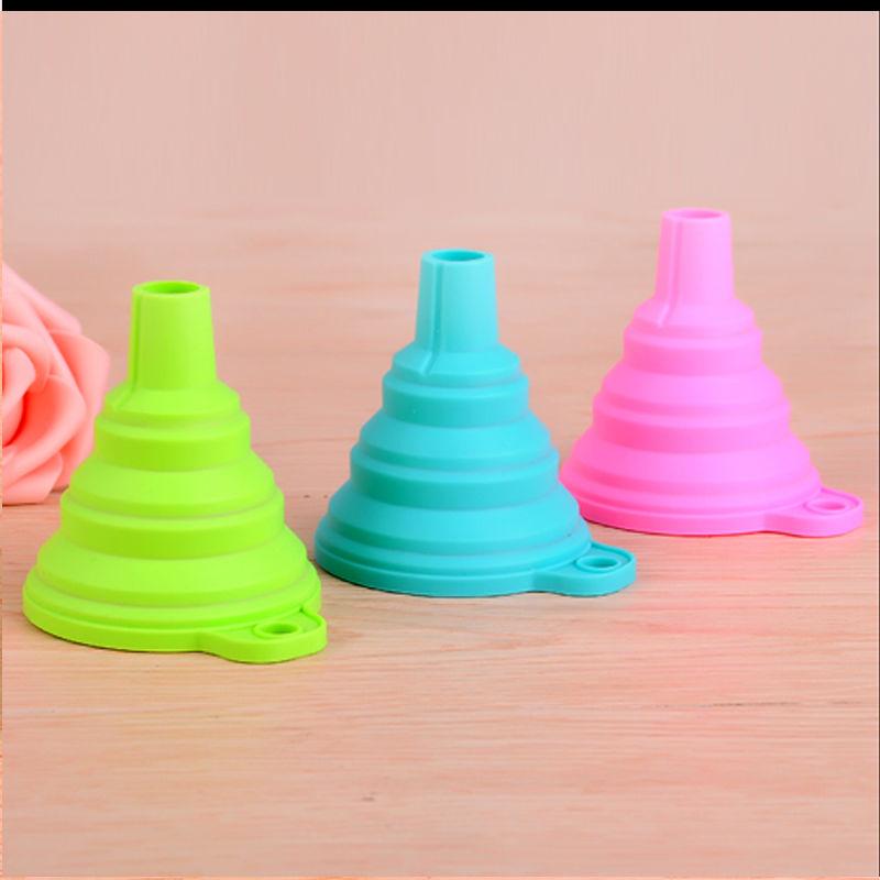 Силиконовая мини-телескопическая воронка с длинным горлом