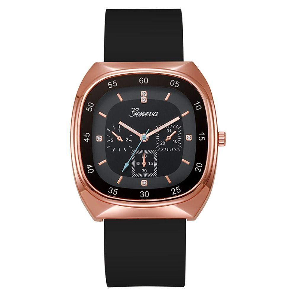 Silicone Strap Quartz Watch Casual Electric Watch Creative Wristwatch  Female