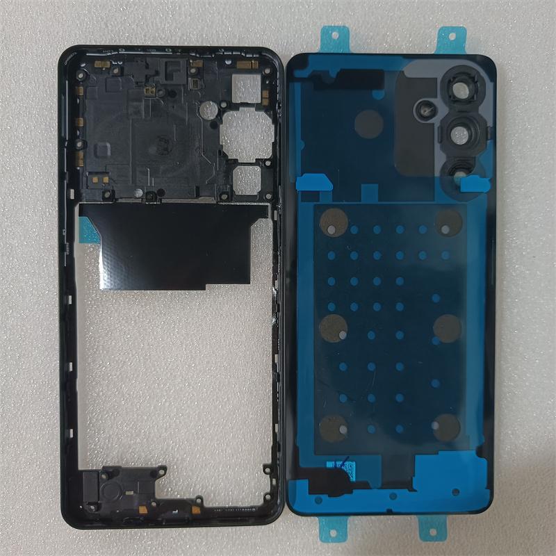 Full Housing For Samsung Galaxy M55 5G M556 Middle Frame Cover+Battery Back Cover Rear Cover +Camera Lens Repair parts