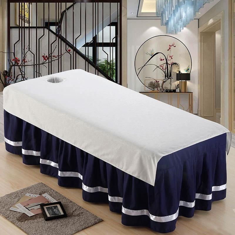 1 шт. Салон красоты Мягкий Дышащий Покрывало Удобное Покрывало для кровати Легкая Простыня с отверстиями Массажный стол