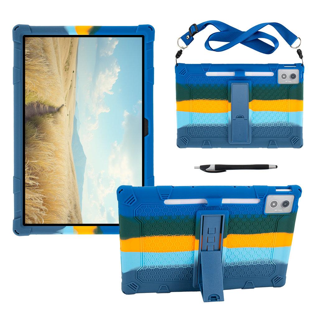 Soft Stand Case For Lenovo Xiaoxin Pad Pro 12.7 2025 12.7 Inch TB-375FC TB-371 Silicone Protective Tablet Back Cover