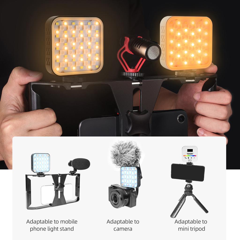 YONGNUO YN60RGB II 6W Pocket Led Light RGB Video Lamp Mini Photography Light with 1/4in Screw Hole