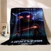 New! Super Soft Cute Toy Story Light Year Pattern Blanket Flannel for Bedroom Living Room Sofa Children Adult Blanket Great Gift