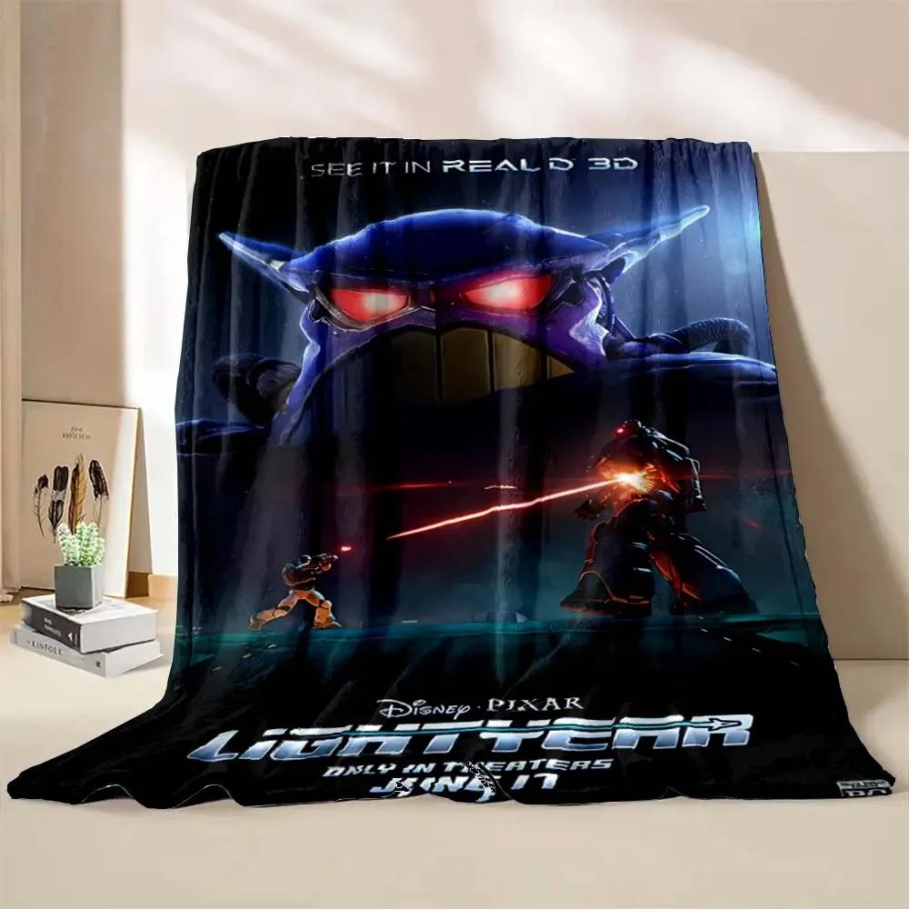 New! Super Soft Cute Toy Story Light Year Pattern Blanket Flannel for Bedroom Living Room Sofa Children Adult Blanket Great Gift