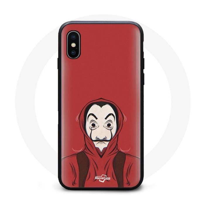 Coque - La Casa De Papel - Iphone XS Max - Souple - Rouge - Design inspiré