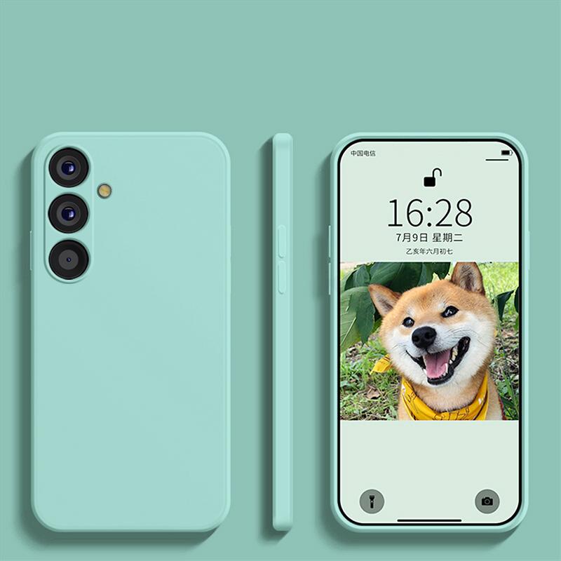 Для Samsung A55 A54 5G Чехол Квадратный жидкий силиконовый чехол для телефона Samsung Galaxy A55 A54 A 55 5G S24 Ultra Plus Мягкая задняя крышка