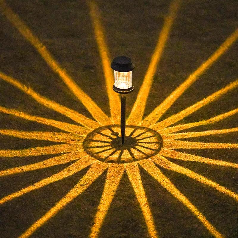 1Pcs Solar Garden Lawn Lights  LED Street Lamps Outdoor Waterproof Solar Stake Lights for Pathway Yard Path Landscape Decor