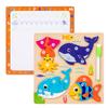 Children'S Early Education Puzzle Two-In-One Character Puzzle Drawing Board Exercise Hand-Eye Coordination Role Cognitive Toy