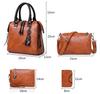 Yogodlns Luxury Brand 4 Psc/set Women's Handbags Large Capacity Crossbody Bag Ladies PU Leather Tote Fashion Shoulder Bags
