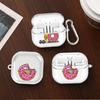 Clear Earphone Cases Cover With Hook Case For Samsung Galaxy Buds 2Pro 2 Live 4 Pro 4Pro 3 FE 3Pro Cartoon The Simpsons