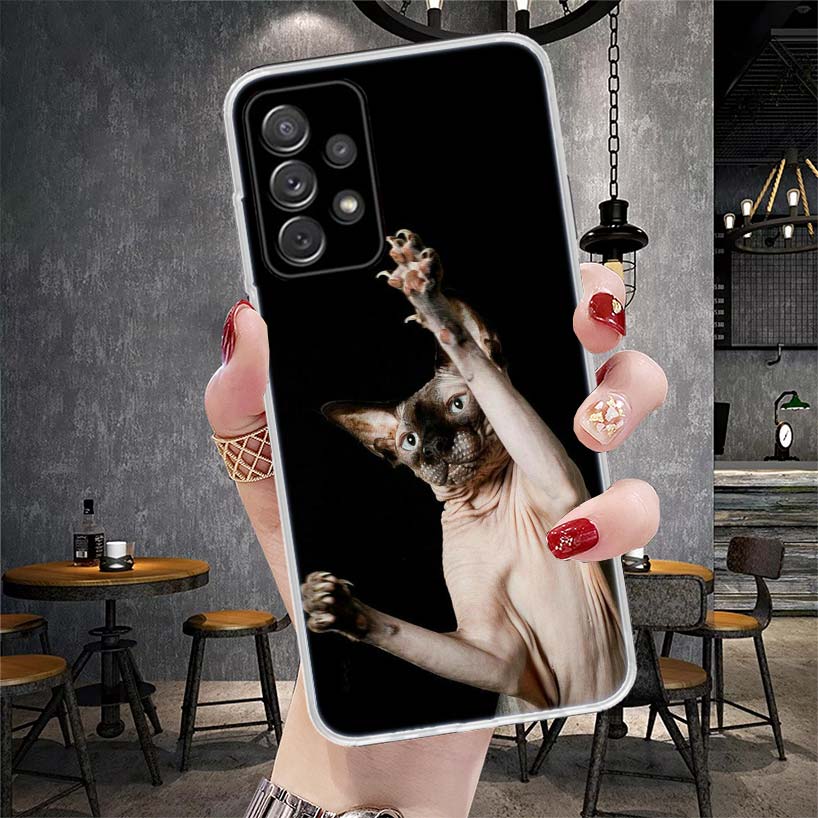 Lavaza Сфинкс Сфинкс Кот Чехол для Телефона Для Samsung Galaxy A13 A14 A15 A16 A17 A53 A54 A55 A56 A57 A33 A34 A35 A36 A37 A23 A24 A25 A