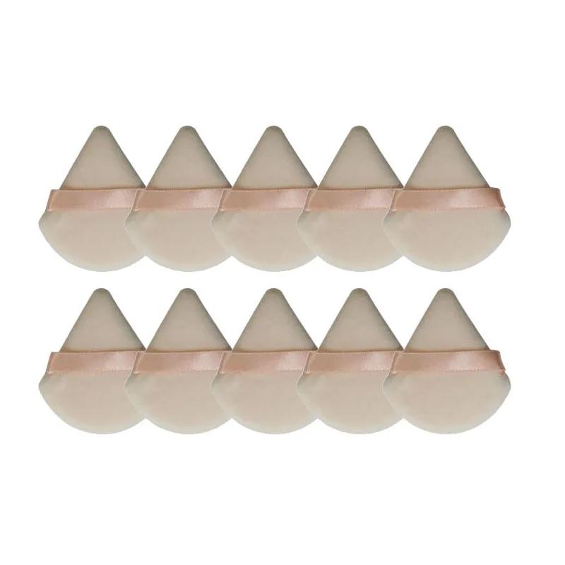 2/4/6/10Pcs Mini Triangle Powder Puff Face Makeup Sponge Cosmetics Soft Cotton Face Washable Velvet Makeup Puff Tools