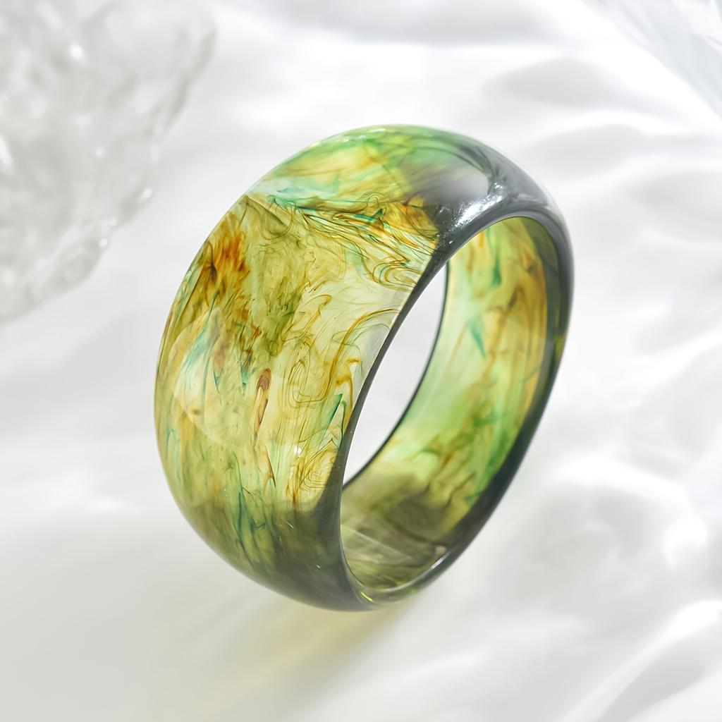 Шикарный браслет из прозрачной смолы в стиле бохо — уникальный нестандартный дизайн, идеально подходит для повседневного ношения и вечеринок