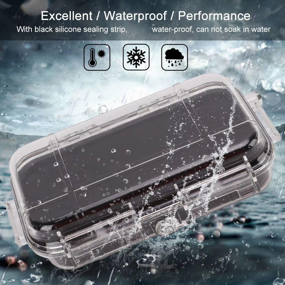 Portable Waterproof Tool Dry Case Shockproof Hard Carry Toolbox Durable Sealed Safety Box  Camping