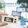 with Flash Retro CCD 16x Zoom 2K HD Thumb Camera Keychain Mini Digital Camera  For Vlogging